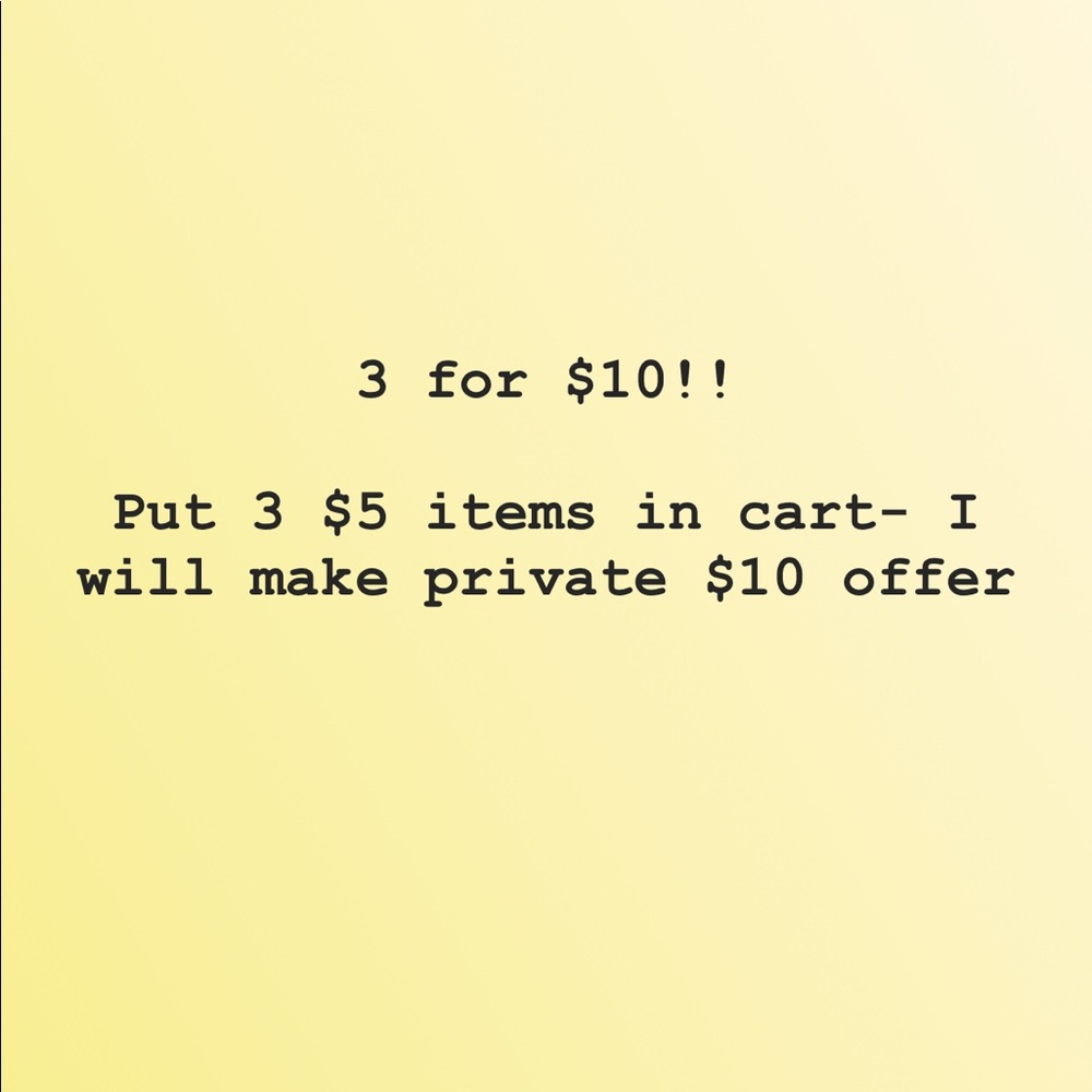 3 for $10’